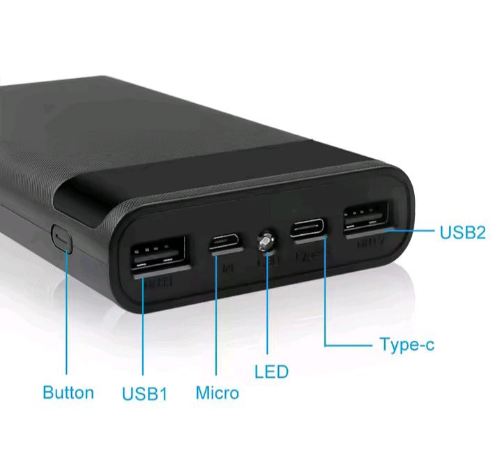 Energía donde la necesites — Powerbank de alta capacidad con estilo pro