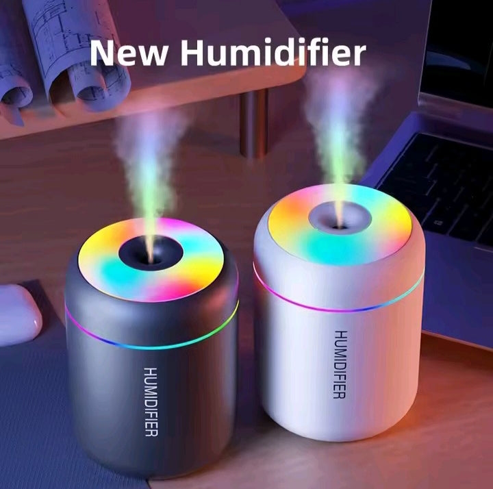 Respira mejor, duerme mejor — Humidificador LED portátil para hogar o coche